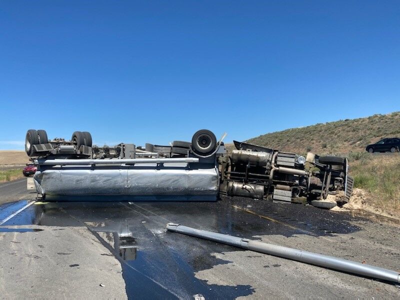 South lanes of Highway 395 closed 20 miles south of Ritzville due to crash